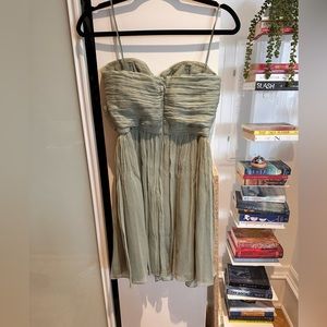 Mint Green J Crew bridesmaid dress